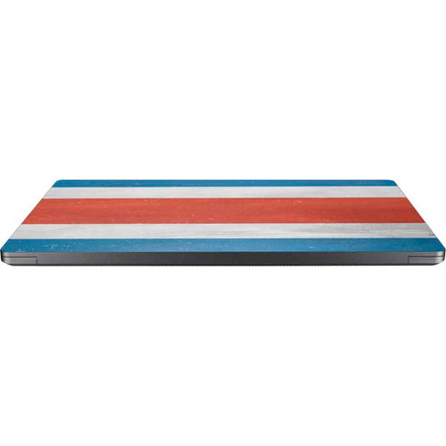Costa Rican Flag Distressed Surface Laptop 7 13.8in Skin